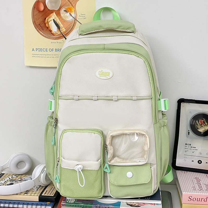 Children's Schoolbags Elementary School Students  Girls' Junior High School Students' Letters and High Looking Backpacks