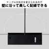 ELECOM Power Tap Design Tap Angle Corner 4 Ports 2.0m Black AVT-D9-2420BK