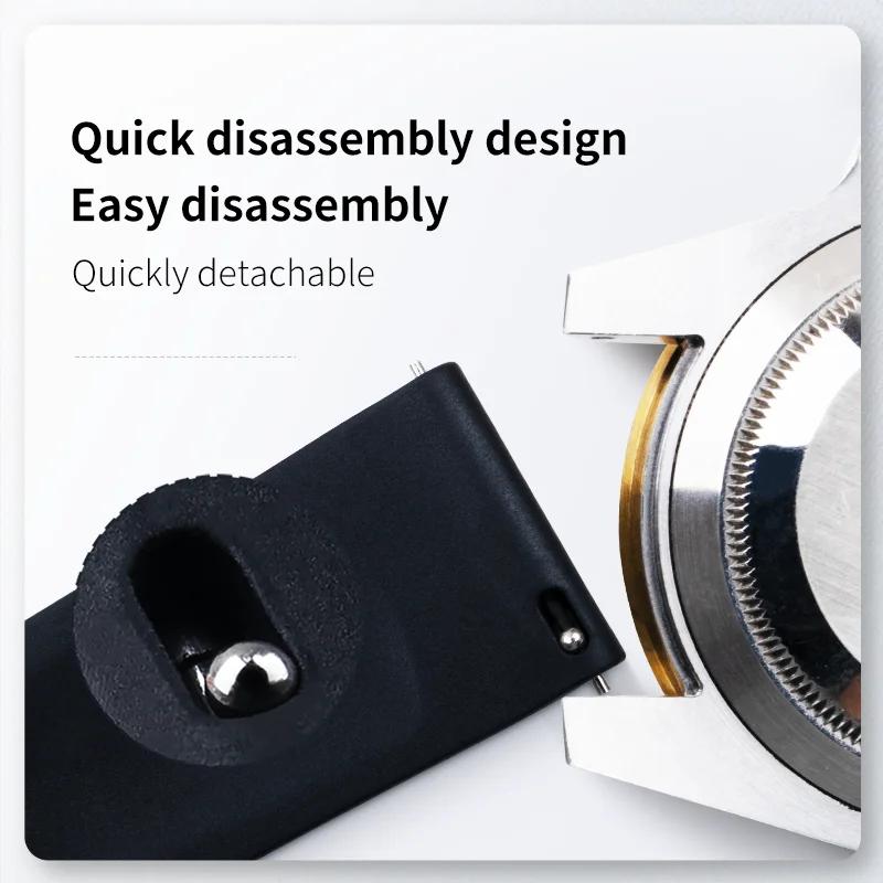 Pulseira de Relógio de Luxo Masculina 18/19/20/21/22mm Cortável Pulseira Acessórios Para Armani Omega Citizen Hamilton Casio Smartwatch Cinta