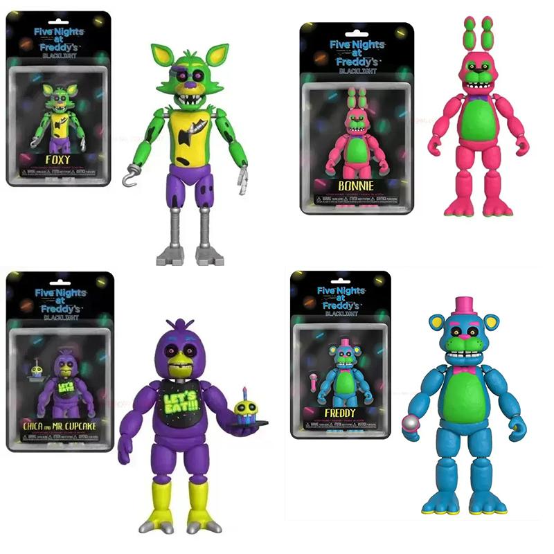 Fnaf Bear Midnight Harem Five Nights Joint Movable Detachable Game Action Figure At Five Nights Security Breach Miniature Kids Plaything