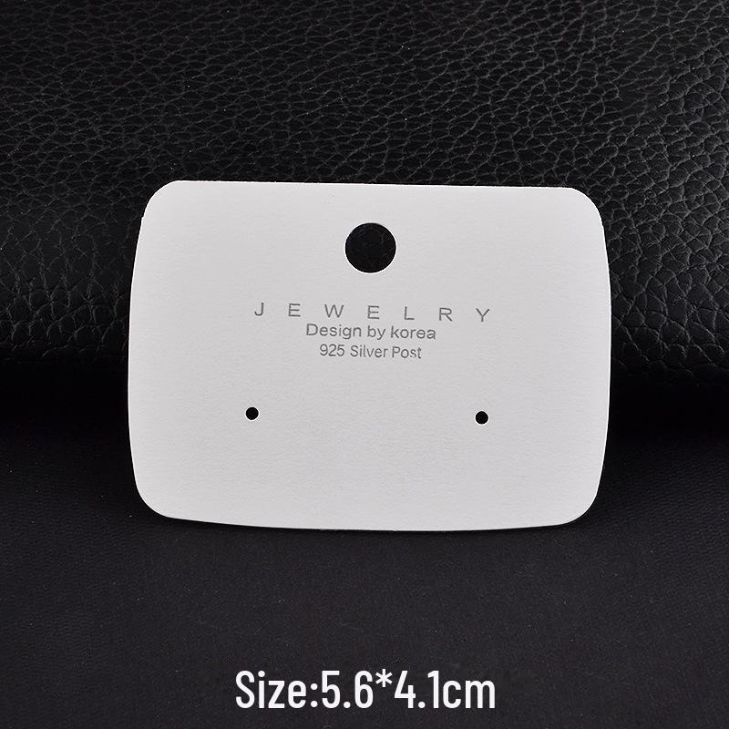 "Earrings & Necklace Silk Screen Cardboard Packaging with Art Logo"