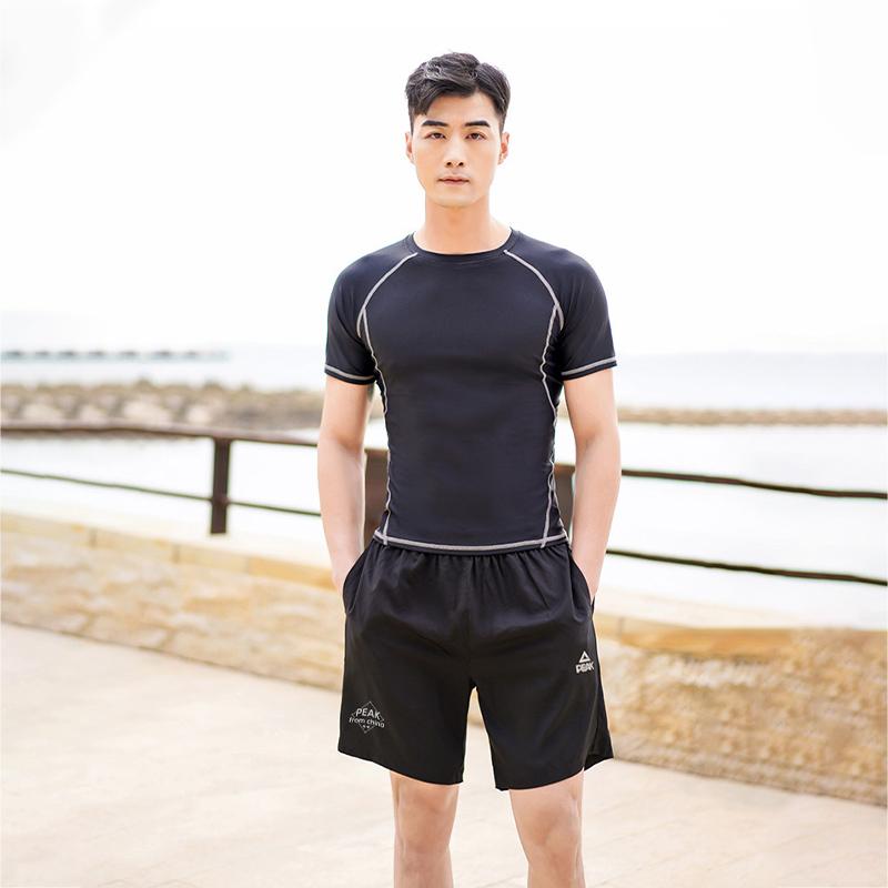 Peak Lightweight Quick-Dry Sweat-Wicking Multi-Purpose Fitness Swimming Running Basketball Training Shorts Unisex Shorts Black DF3422114