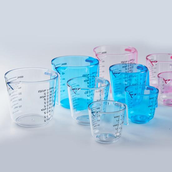 Klare Skala mit Messbechergriff Plastik Messbecher mit Skala für Küche