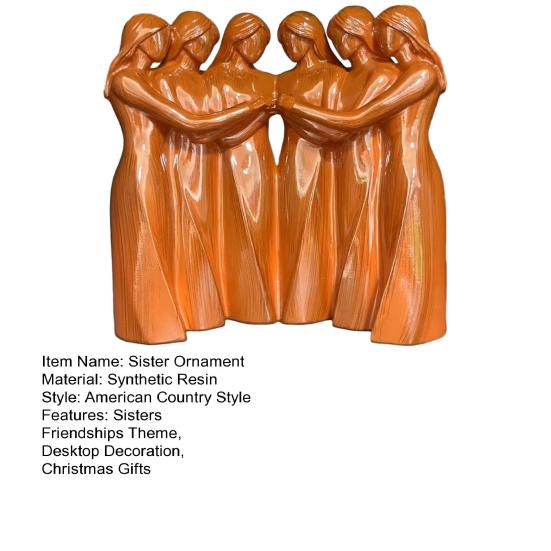 Sisters Friendship Figurine Statue of Female Friendship Two/Three/Four/Five/Six Sisters Sculpture Women Friends Besties Birthday Christmas Gifts
