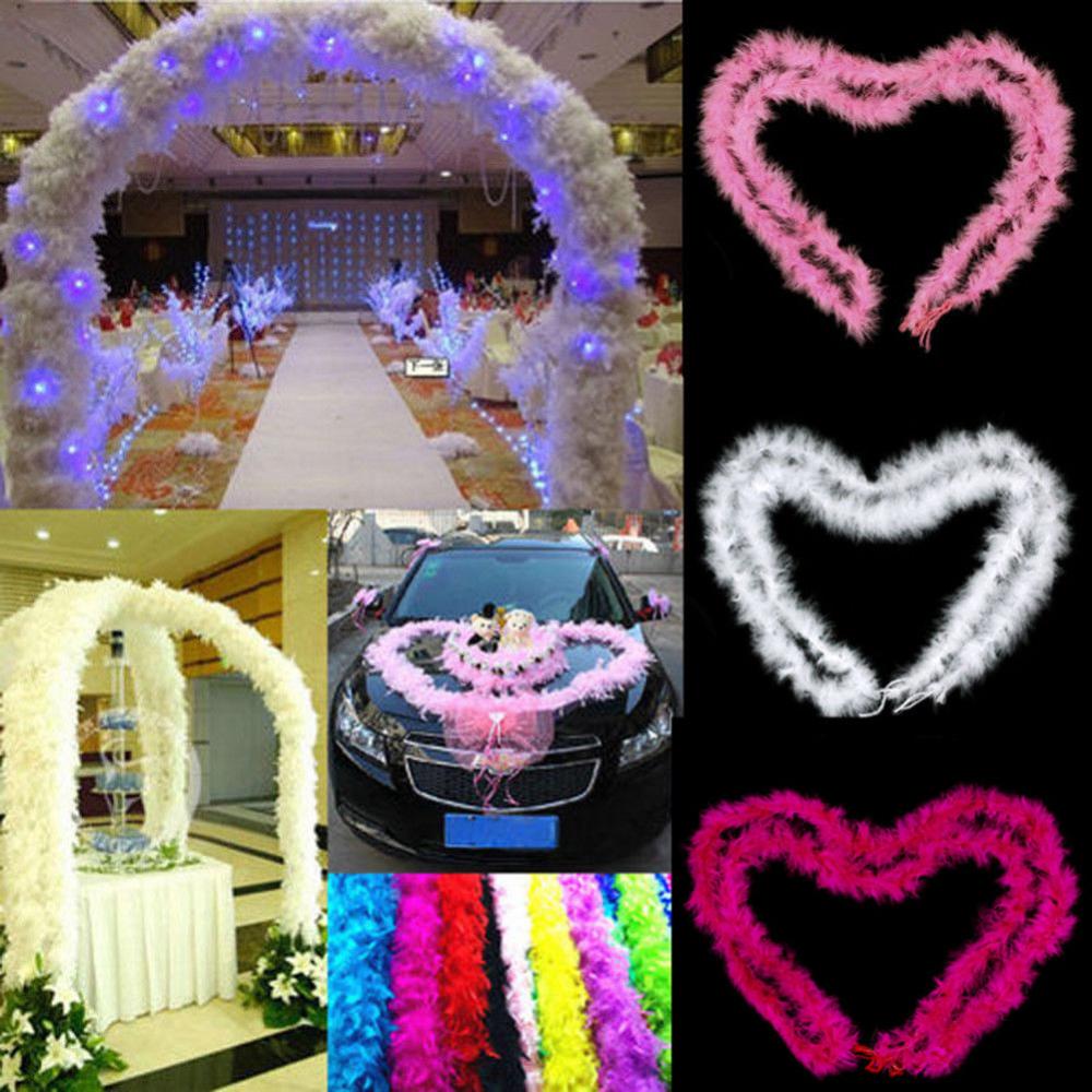 2M Feather Boa Strip Fluffy Craft Costume Hen Night Dressup Wedding Fancy Party Holiday DIY Decoration