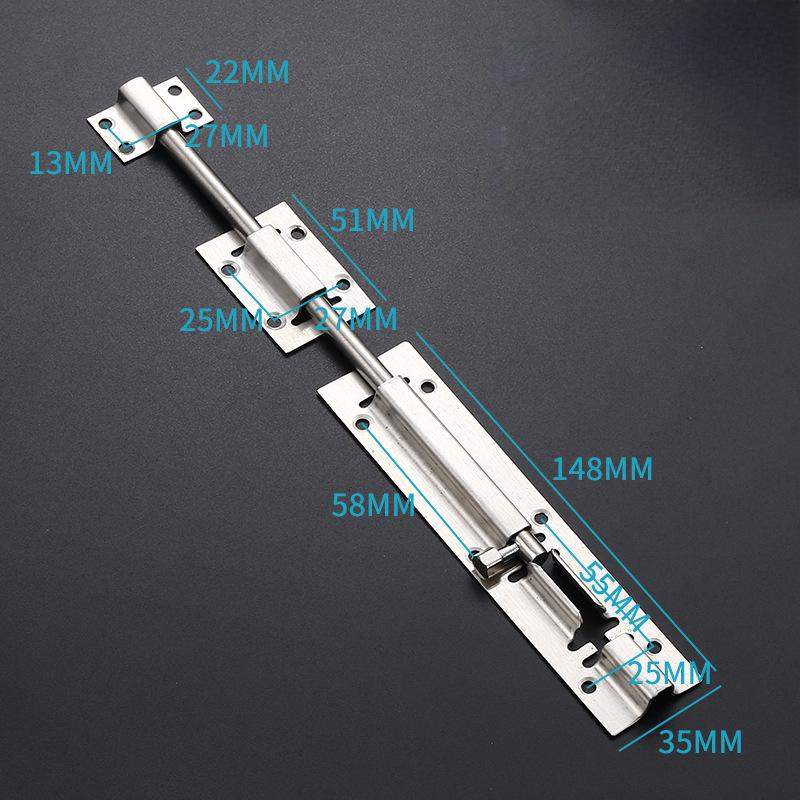 Bolt Security Door Bolt Insert Bolt Factory Direct Selling Stainless Steel Hardware 4