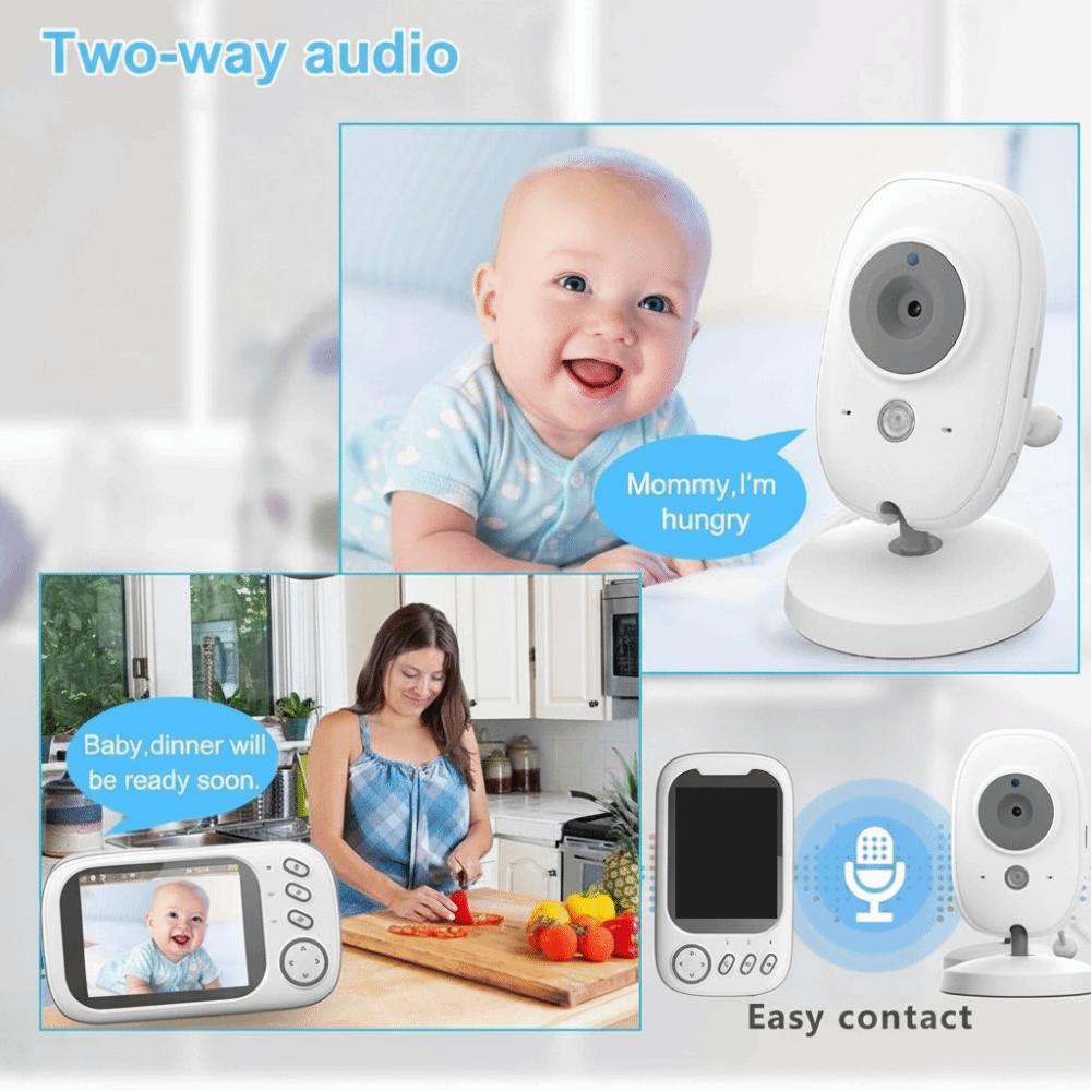 Wireless Real-time Video Baby Monitor 2 Way Audio Upgraded Camera Baby Monitor  Babysitter