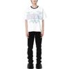 We11done Letter Pattern Printed Short Sleeve T-Shirt Unisex T-Shirts White WD-TT3-21-510-U-WH