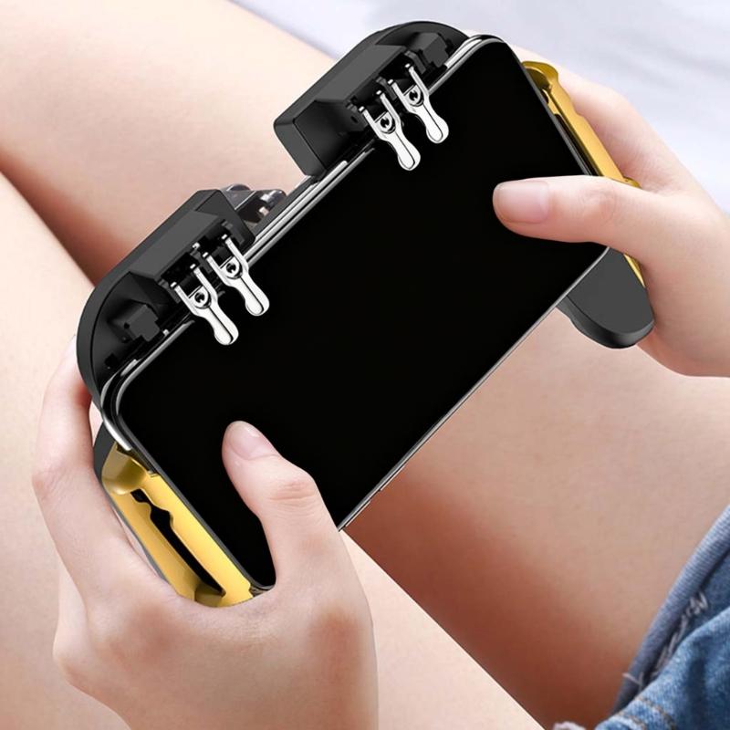 Verstellbarer Mobile Game Controller Vier-Finger-Verbindung Mobile Gaming Trigger 4 Falke Verstellbare Halterung Stecker und für