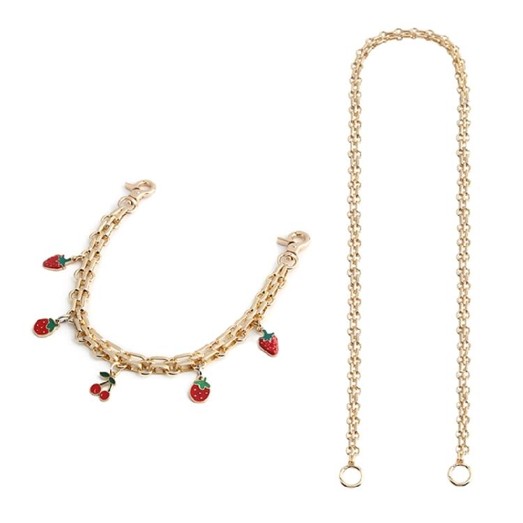 Unika Blomster Jordgubbsdesigner Kedjedekoration Väskprydnad För Väskor eller Handväska Erbjuder Hållbarhet Och Mode