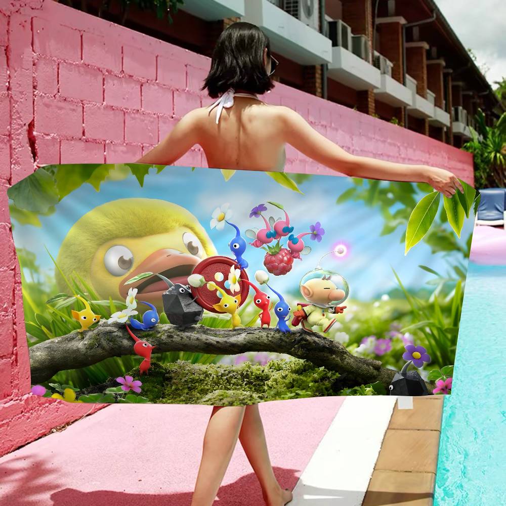 P-pikmin Game Big Microfiber Beach Towels Quick Dry Towel Sand Beach Towels Pool Towel For Travel Swim Pool Yoga