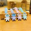 Fashion Space Astronaut Keyring Sunset Projector Light Keychain Pendant Female Couple Bag Ornament Keychains Gifts