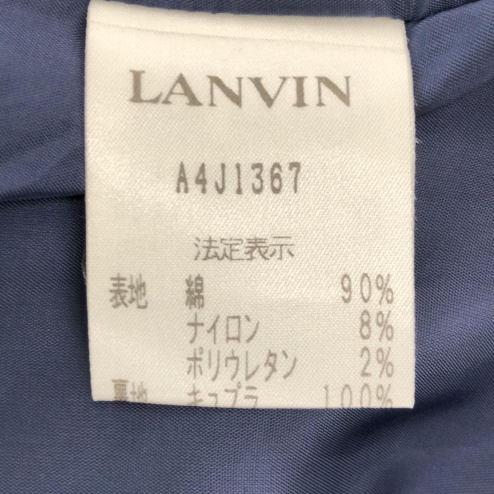 LANVIN LA COLLECTION made in Japan Karomuster Langarm taillierte Jacke Damen Gebraucht