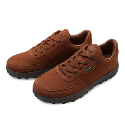 [Harvard Shoes] Bagel Suede Sneakers Brown 24_bagel-br