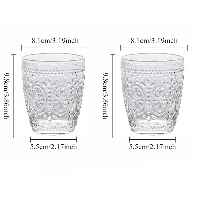 Multiple Styles Premium Whiskey Glass Relief Cocktail Glass Transparent Drinking Glasses Transparent Cognac Glass Cold Drink Cup