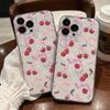 Korean Bow Cherry Apple iPhone 13/14/14 Pro Max Transparent Case