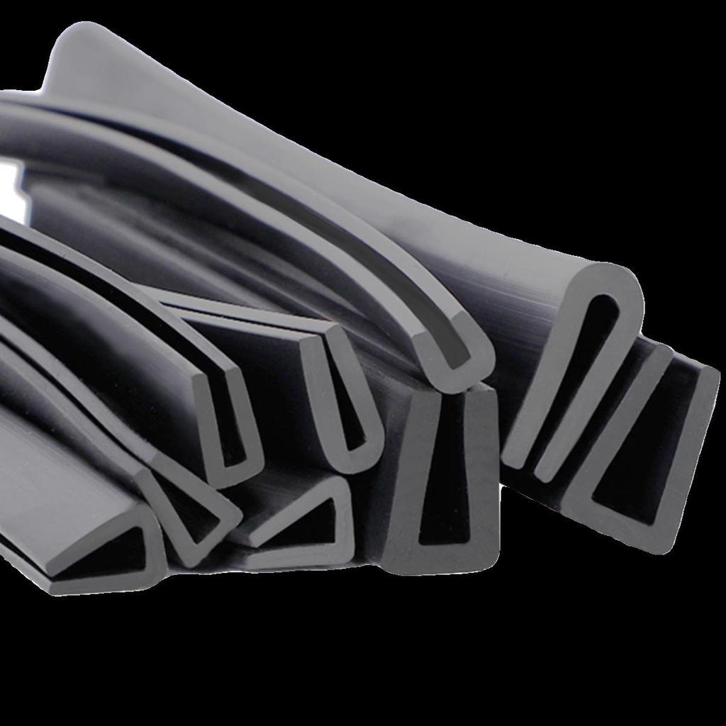 Gumové lištování ve tvaru U: Protiřezná, vodotěsná těsnicí lišta pro ochranu plechu a skla