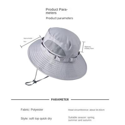 Anti-UV Bucket Hat Mesh Beach Hat New Fishing Cap  Gift
