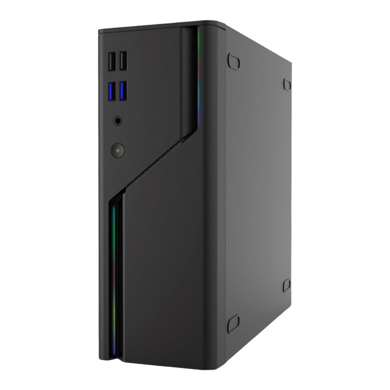 Миниатюрный настольный компьютерный корпус Стальная прочная конструкция Портативный Помещается в рюкзаки Горизонтальная Вертикальная установка