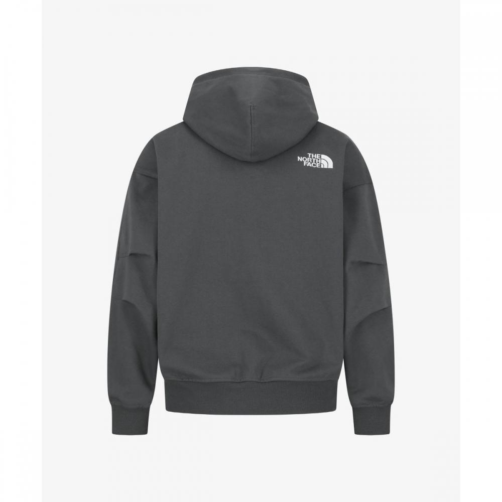 The North Face Hoodie Zip Charcoal Grey Nj5js01l