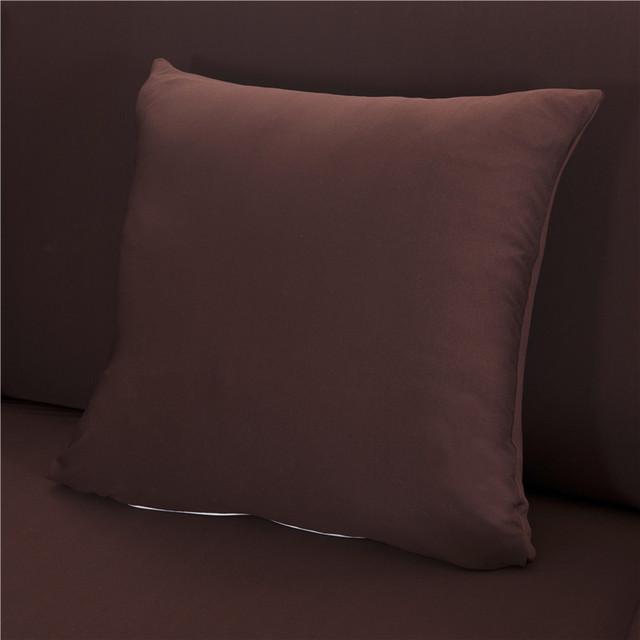 45x45cm Solid Color Elastic Pillow Case Cushion Cover Home Use Decoration Accessories Durable Durable Useful Useful