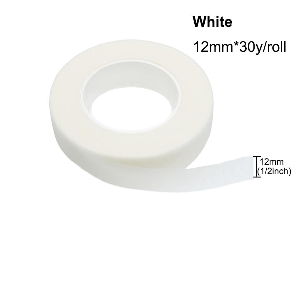 30 Yard 12MM páska s květinovým stonkem Živůtek Knoflíková dírka Umělá květinová tyčinka Květinářství Zelené pásky Nylonové květinové potřeby