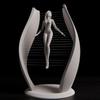 Hot White 3D Beyond Rebirth Ornaments Luxury Modern Suspended Boys Girls Desktop Sculpture Office Bedroom Home Decorations