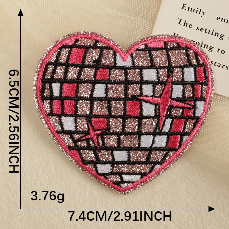 Original love fine flash planet embroidery sticker embroidery patch shoe and hat accessories clothing accessories DIY patch sticker