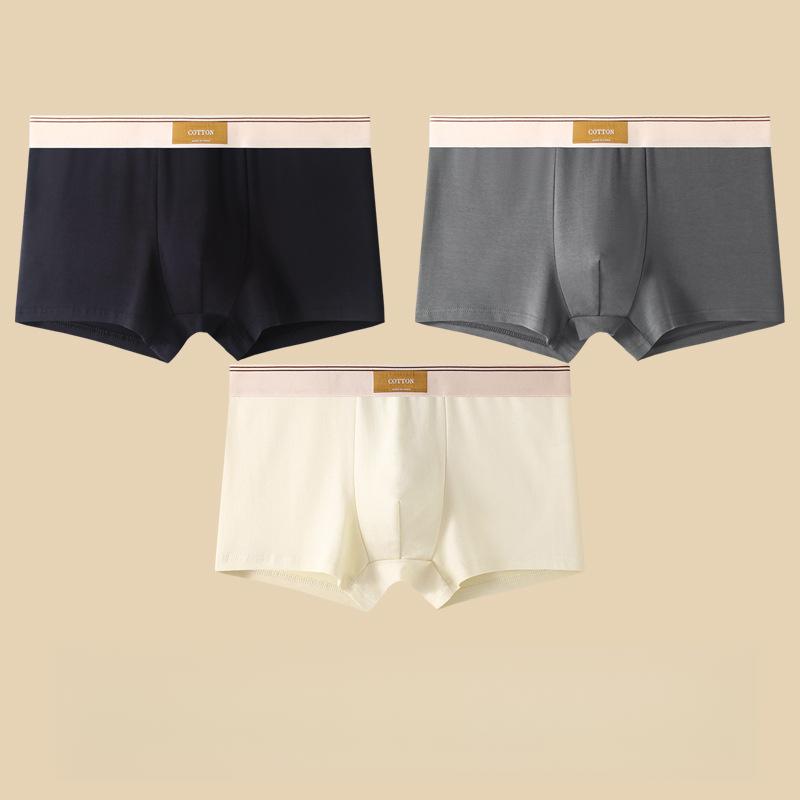 3pcs Men's Underwear Men's Boxer Shorts Teenagers' Breathable Four Cornered Shorts Men's Shorts Boxer Brief