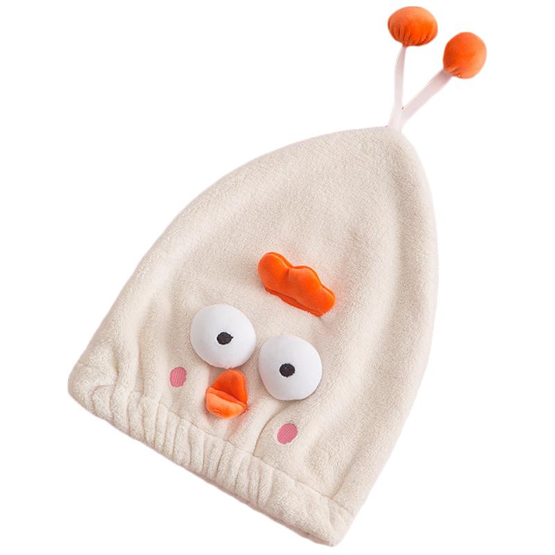 Hair Drying Caps Ultra Absorbent Microfiber Shower Wrap Towels Soft Cute Cartoon Quick Drying Bath Hat for Wet Long