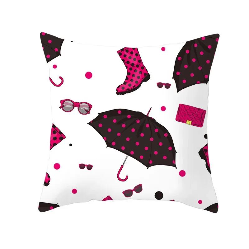 Valentine's Day Cushion Cover Romantic Wedding Party Decorations Print Cushion Cover Pillowcase Valentine's Day Gift