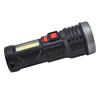 LED Flashlight with COB Sidelight USB Charging Ultra Bright Flashlight Portable Eletric Torch for
