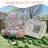 Inflatable Bubble House Clear PVC Dome Tent with Blower Quick Inflation 3-5 Min for Kids Party Backyard Garden Outdoor Play CE EN71 Certified