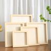 Unfinished Solid Pine Wood Clay Picture Frames for Arts & Crafts,DIY Painting Project Stand for Adults and Kids Color Clay Craft