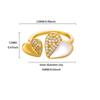 New Luxury Color Treasure Butterfly Ring Women's Titanium Steel Zircon Ring Niche High-end Light Luxury Cold Wind Index Finger Ring