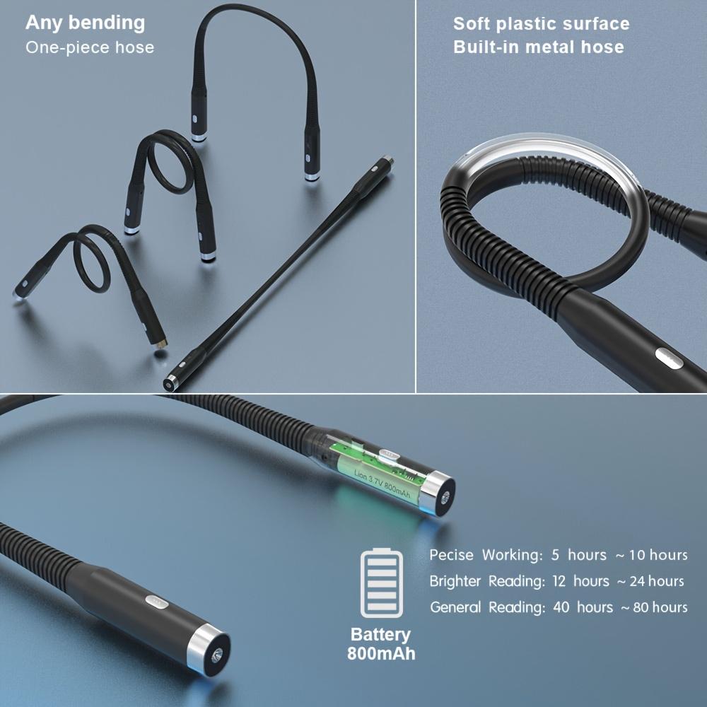Rechargeable Adjustable Neck Reading Light - 3 Light Modes, 1pc, Ideal for Bedside, Office & Home Use, Perfect Gift for Men & Women Readers