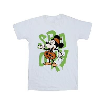 Mens Spooky Mickey Mouse Cotton T-Shirt