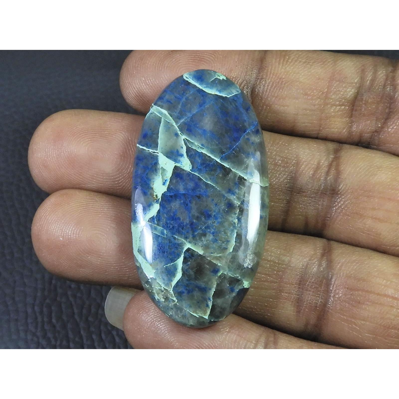 23X46X06MM Natural Shattuckite Oval Cabochon Loose Designer Gemstone 69Cts. D-283