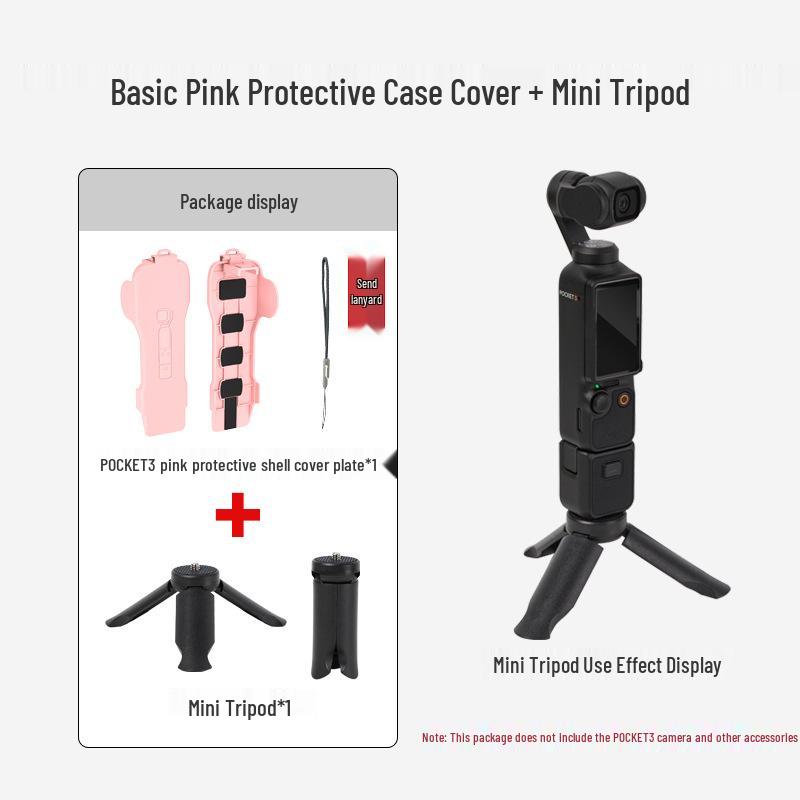 DJI Pocket 3 Protective Case with Magnetic Flip Cover and Screen Plate for Gimbal Camera and Filter Storage.