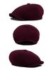 British Retro Octagonal Cap: Unisex Fashion Beret for Spring & Autumn - European & American Style Newsboy & Duckbill Design