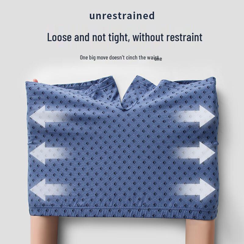 ROMON Men's 7A Antibacterial Pure Cotton Underwear for Middle-Aged & Elderly