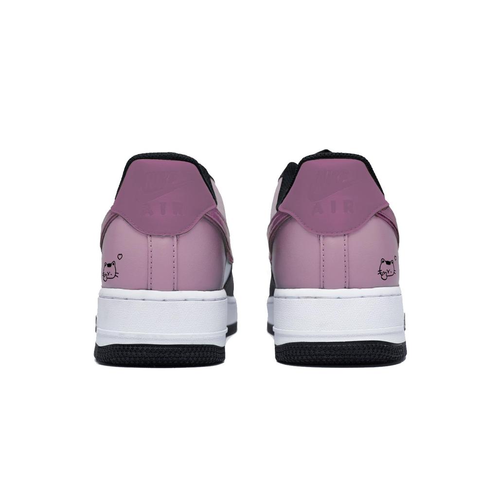 Nike Air Force 1 Low top Skateboard Shoes Men's Black White Pink DV0788-001(Team85-)