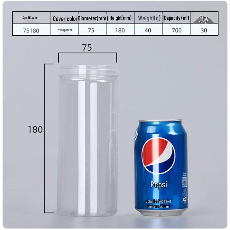 PET Transparent Storage Jars