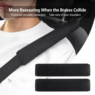 1 Pair Seat Belt Cover Comfortable Soft Plush Baby Kids Car Seat Strap Shoulder Pad Interior Accessories