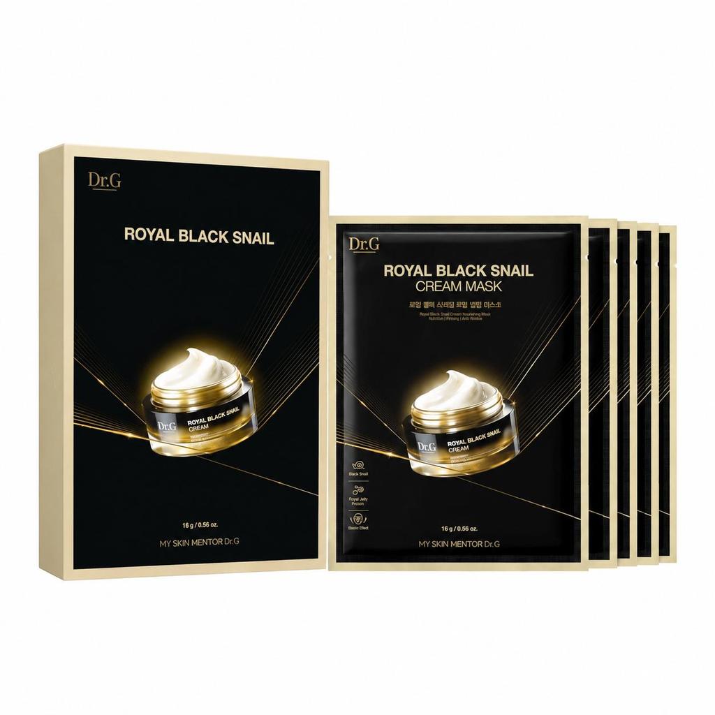 Dr.G Royal Black Snail Cream Mask 16g * 5pcs