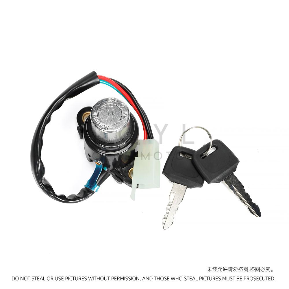 LQYL Motorcycle Ignition Switch Lock Fuel Gas Cap Tank Cover Key Set For Italika Ft125 Dt125 Ft150 Dt150 2015 2016 2017 2018