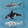 3D Printed Small Animal Joint Flexible Simulation Shark, Killer Whale Ornament Home Decoration Perfect Gift for Friends Family