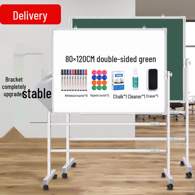 Mobile Magnetic Double-Sided Whiteboard Stand for Home, Office, or Training - Small Size