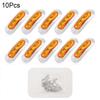 10pcs Amber DC 12V - 24V 4 LED Side Marker Indicator Lights Fit for Auto Car / Bus / Truck , Robust Car Indicator Lights