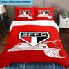 3pcs Spfc Team Crest Design Printed Bedding Set Duvet Cover Closure Includes 1 Duvet Cover & 2 Pillowcases Bedding Sets Home Decor Gifts